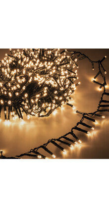 10 meter – Cluster Kerstverlichting - 1150 LED - warm wit -  met 8 functies