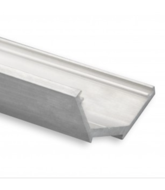 LED hoekprofiel 2 meter met half ronde afdekking 22,63mm x 8,06mm - C25ALU