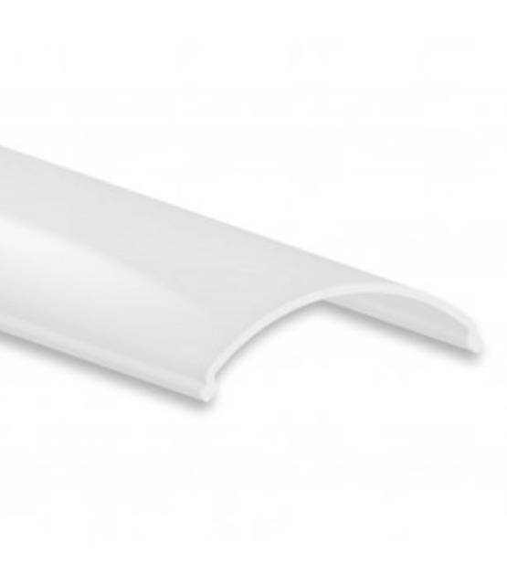 LED hoekprofiel 2 meter met half ronde afdekking 22,63mm x 8,06mm - C25ALU