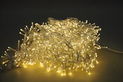 Cluster Kerstverlichting dual color warm wit en wit 1152 LED 8,5 meter transparante kabel - IP44 voor binnen en buiten - LUKSUS
