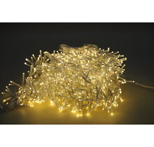 Cluster Kerstverlichting dual color warm wit en wit 1152 LED 8,5 meter transparante kabel - IP44 voor binnen en buiten - LUKSUS