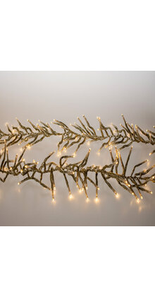 Cluster Kerstverlichting - 3000 LED - warm wit - transparant - 8 functies