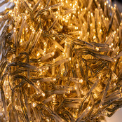 Cluster Kerstverlichting - 3000 LED - warm wit - transparant - 8 functies