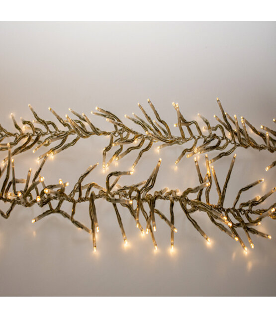 Cluster Kerstverlichting - 3000 LED - warm wit - transparant - 8 functies