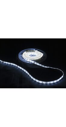 Waterdichte PRO LED strip 24 Volt 6000k koud wit 12W 1240lm/meter 128LED p/m IP68 CRI90 - 5 meter