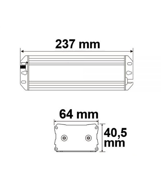 Dimmer set bedraad voor DIM to WARM LED strips (voeding + wanddimmer)