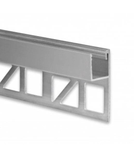 Slim LED tegelprofiel met opaal klikafdekking 33mm x 11,90 mm - SLIMSTUC04