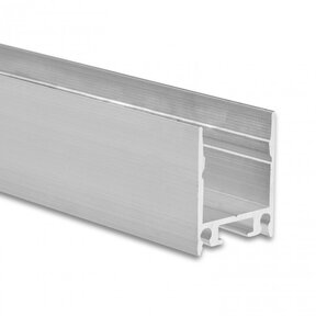 Opbouw LED profiel 2 meter met opaal klikafdekking 18.5 mm x 23 mm - 18.2ALU