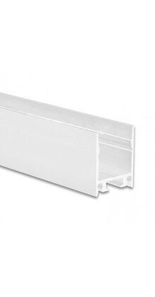 Wit opbouw LED profiel 2 meter met opaal klikafdekking 18.5 mm x 23 mm - 18.2WIT