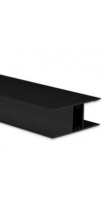 LED profiel Up Down - 2 meter met afdekking 46 mm x 18.5 mm - UpDown10Zwart