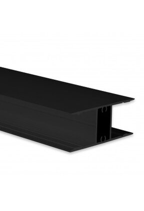 LED profiel Up Down - 2 meter met afdekking 46 mm x 18.5 mm - UpDown10Zwart