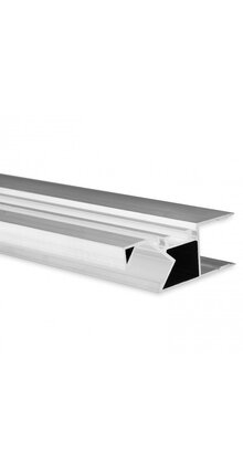 LED profiel Up Down - 2 meter met afdekking 50 mm x 18.5 mm - UpDown04ALU