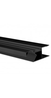 LED profiel Up Down - 2 meter met afdekking 50 mm x 18.5 mm - UpDown04Zwart
