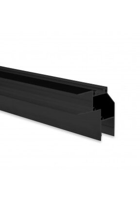 LED profiel Up Down - 2 meter met afdekking 46 mm x 18,5 mm - UpDown05Zwart