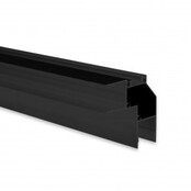 LED profiel Up Down - 2 meter met afdekking 46 mm x 18,5 mm - UpDown05Zwart