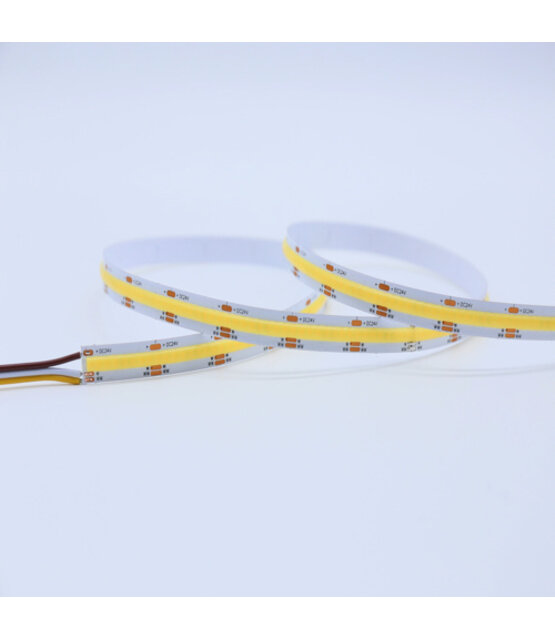 PRO COB LED strip 4000K natuurlijk wit 9W 1020LM 480LED p/m IP20 24vdc CRI90 - 5 meter