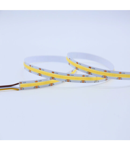 PRO LUMEN lichtopbrengst COB LED strip 3000K warm wit 14W 2500LM 528LED p/m 24VDC IP20 - 5 meter