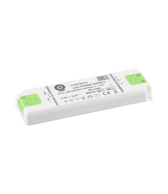 Dimbare LED voeding 30 watt 24 volt 1,25 ampere - IP20 - FTPC30v24-d
