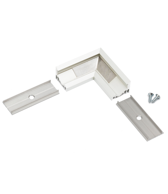 LED profiel hoekstuk wit t.b.v. LED profiel C21WIT