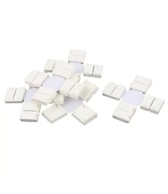 4 weg connector voor enkel kleurige LED strips - 10mm breed - X splitter