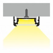 LED profiel montageklem extra lange voor - 09INBOUW-ALU, 09INBOUW-WIT, 09INBOUW-ZWART