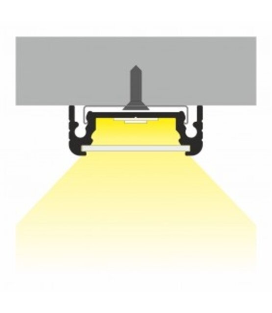 Extra lange montageklem voor 09ALU,09WIT, 09ZWART LED profiel