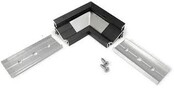 LED profiel hoekstuk zwart t.b.v. LED profiel C14ZWART