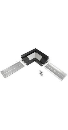 LED profiel hoekstuk zwart t.b.v. LED profiel C14ZWART