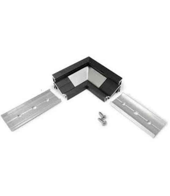 LED profiel hoekstuk zwart t.b.v. LED profiel C14ZWART