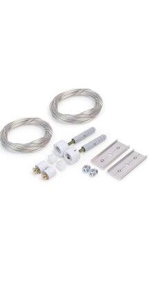 Ophangsysteem voor buigbaar LED profiel F12WIT - WIT