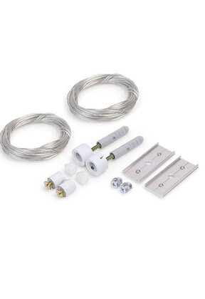 Ophangsysteem voor buigbaar LED profiel F12WIT - WIT