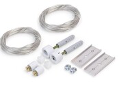 Ophangsysteem voor buigbaar LED profiel F12WIT - WIT