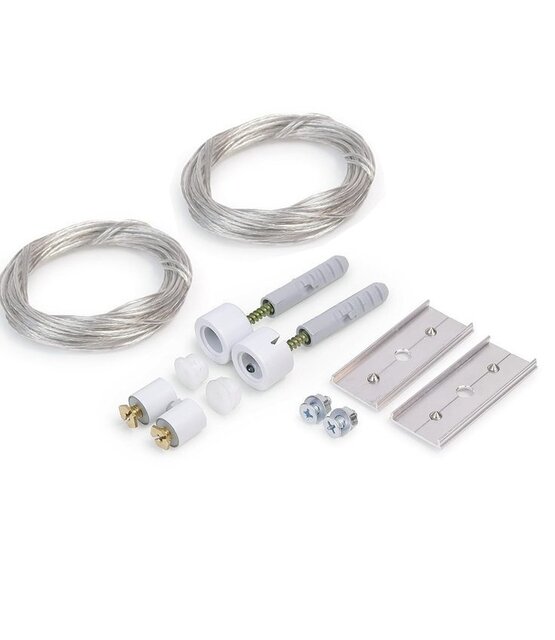 Ophangsysteem voor buigbaar LED profiel F12WIT - WIT