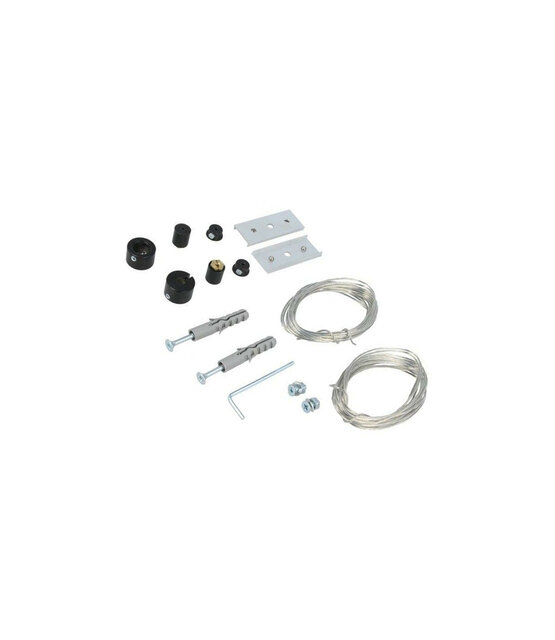 Ophangsysteem voor buigbaar LED profiel F12ZWART - Zwart