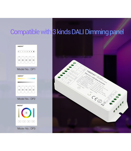 Dimbare LED controller 5 in 1 LED strip controller - Miboxer LS2