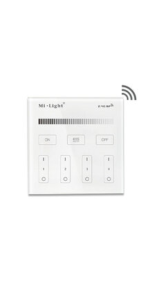 Mi-light 2.0 B1 draadloze touch-wanddimmer voor 4 zones