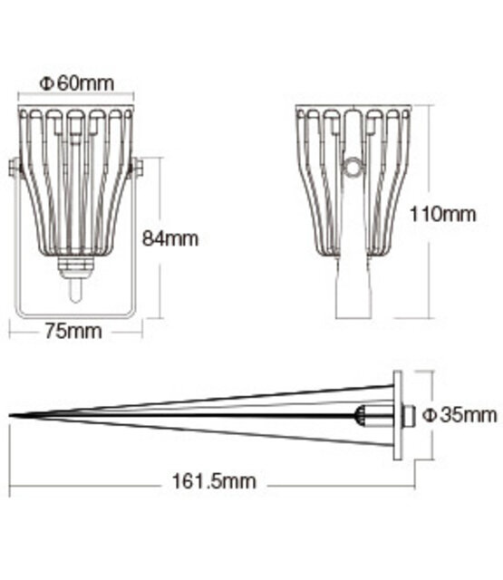 Milight 6W Garden Light 230V FUTC04