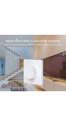 MiBoxer draadloze LED wanddimmer - Draadloze wanddimmer - K1