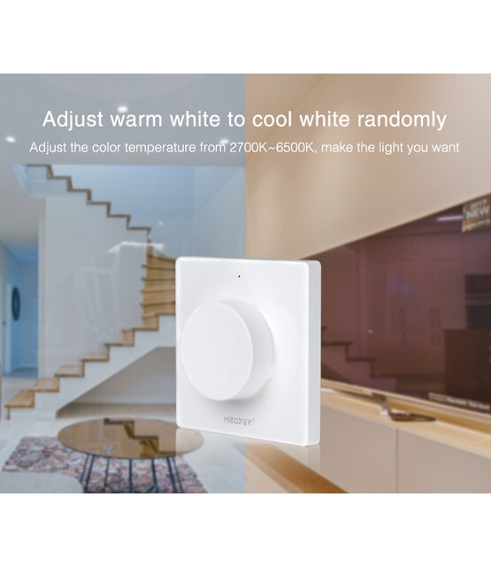 MiBoxer draadloze LED wanddimmer - Draadloze wanddimmer - K1