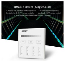 DMX Enkel kleurige LED wanddimmer - DMX 512 en Draadloos MIBOXER - X1