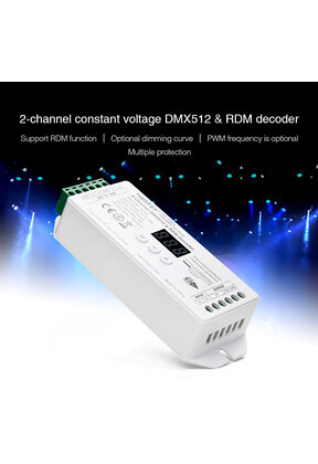MiBOXER D2-CX 2-kanaals DMX512- en RDM-controller 12-24V