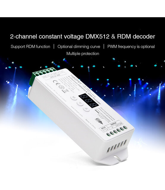 DMX Controller 512 2-Kanaal 12-24V MiBOXER D2-CX