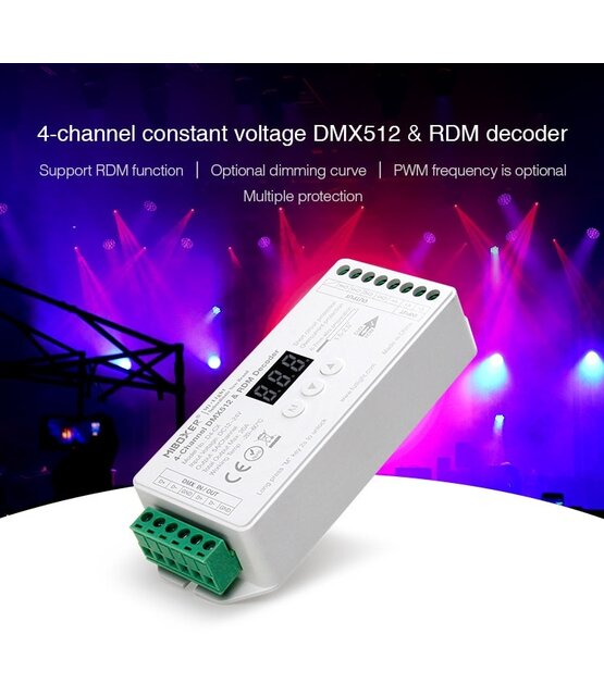 DMX Controller 512 4-Kanaal 12-24V MiBOXER D4-CX