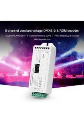 MiBOXER D5-CX DMX512/RDM-controller voor RGB+CCT – 5 kanalen