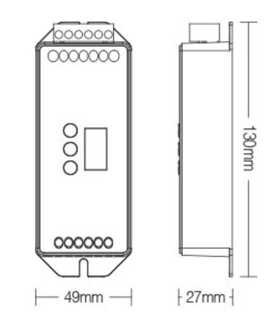 DMX Controller 512 5-Kanaal 12-24V MiBOXER D5-CX