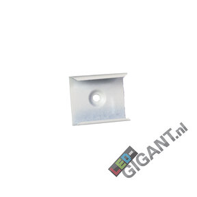 Montageklem t.b.v. LED profiel 08WIT - Montageklem wit