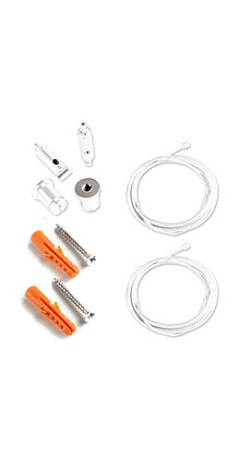 Wit Ophangsysteem voor LED profiel XL40WIT - Kabels voor LED profiel