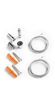 Aluminium Ophangsysteem voor LED profiel XL40ALU - kabels voor LED profiel