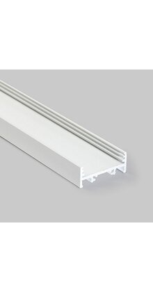 Wit LED XL profiel 1 meter met opaal afdekking 33,4mm x 12,8mm - XL10WIT