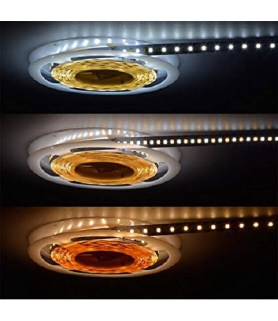 LED strip dual white 2700K ~ 6500K 9,6W 900LM 120LED 24VDC IP20 - 5 meter